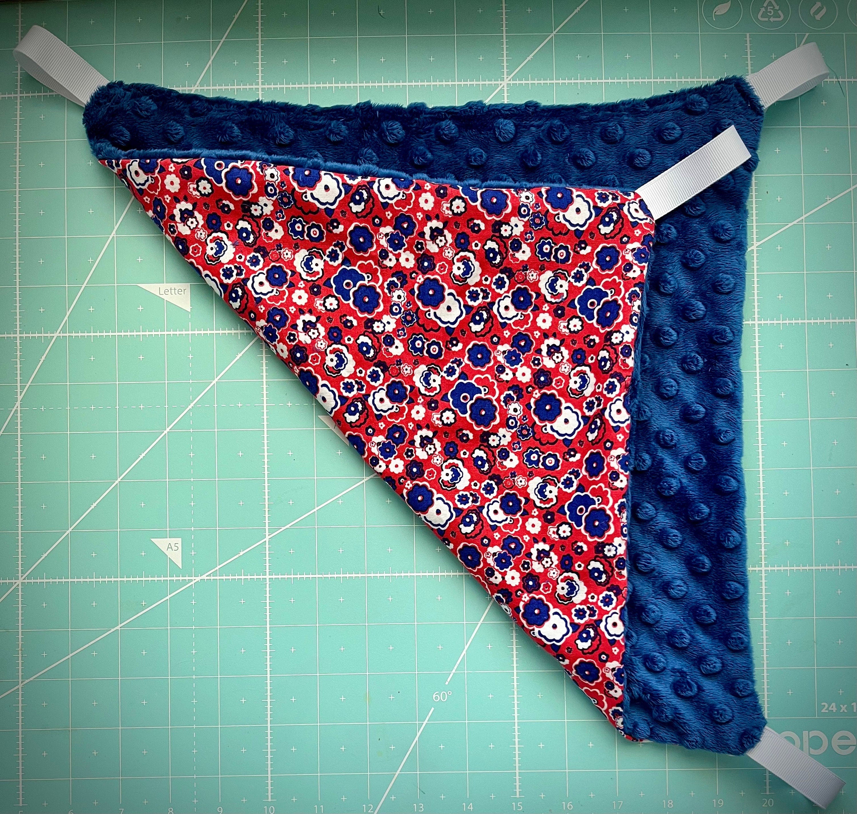 Hamac fleurs rose et bleu