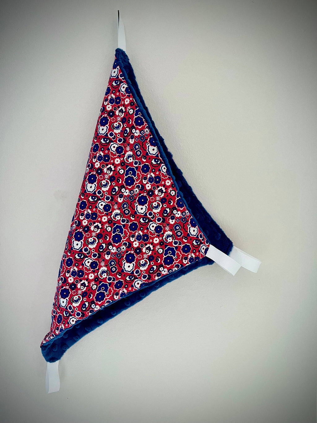 Hamac fleurs rose et bleu
