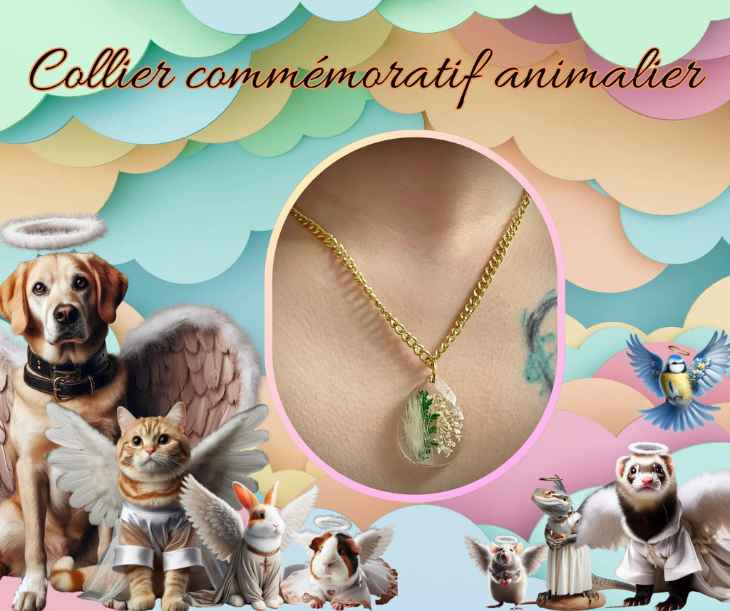 Collier commémoratif animalier